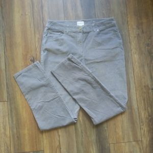 Chicos women's pants size 1R color gray with gold